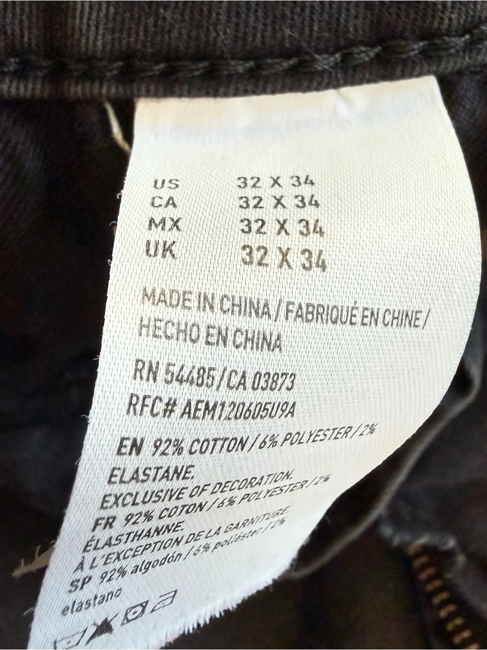 Men’s American Eagle Outfitters Next Level Flex Black Distressed Jeans 32x34